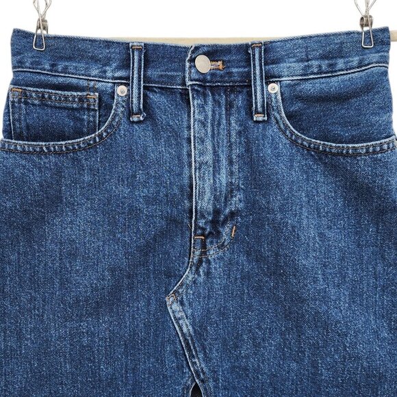 Madewell Ridge Denim A-Line Short Mini Jean Skirt Womens 26 - Picture 3 of 11